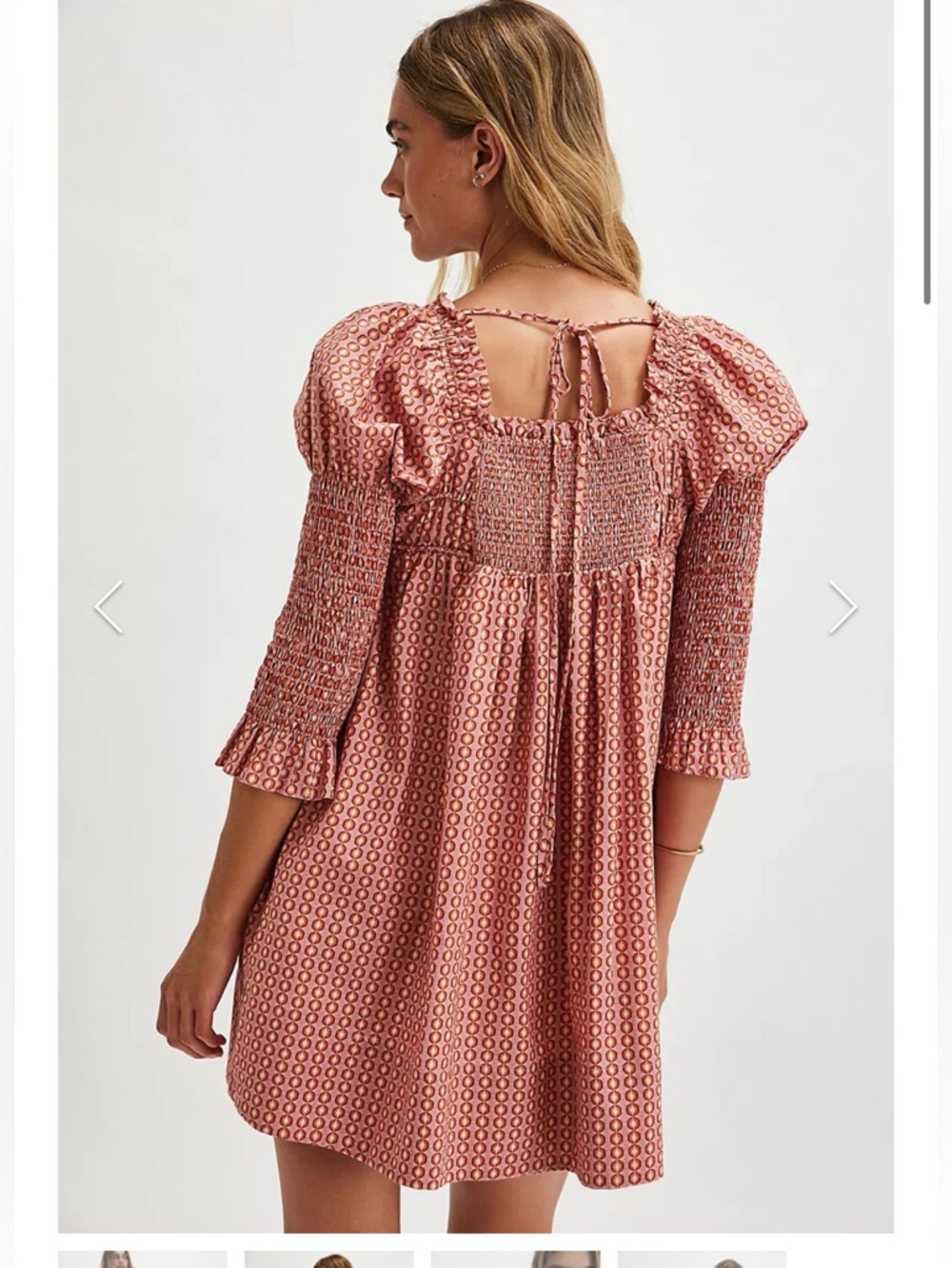 Free People Star Dip Mini Dress - Glass Roses Combo - Picture 5 of 12